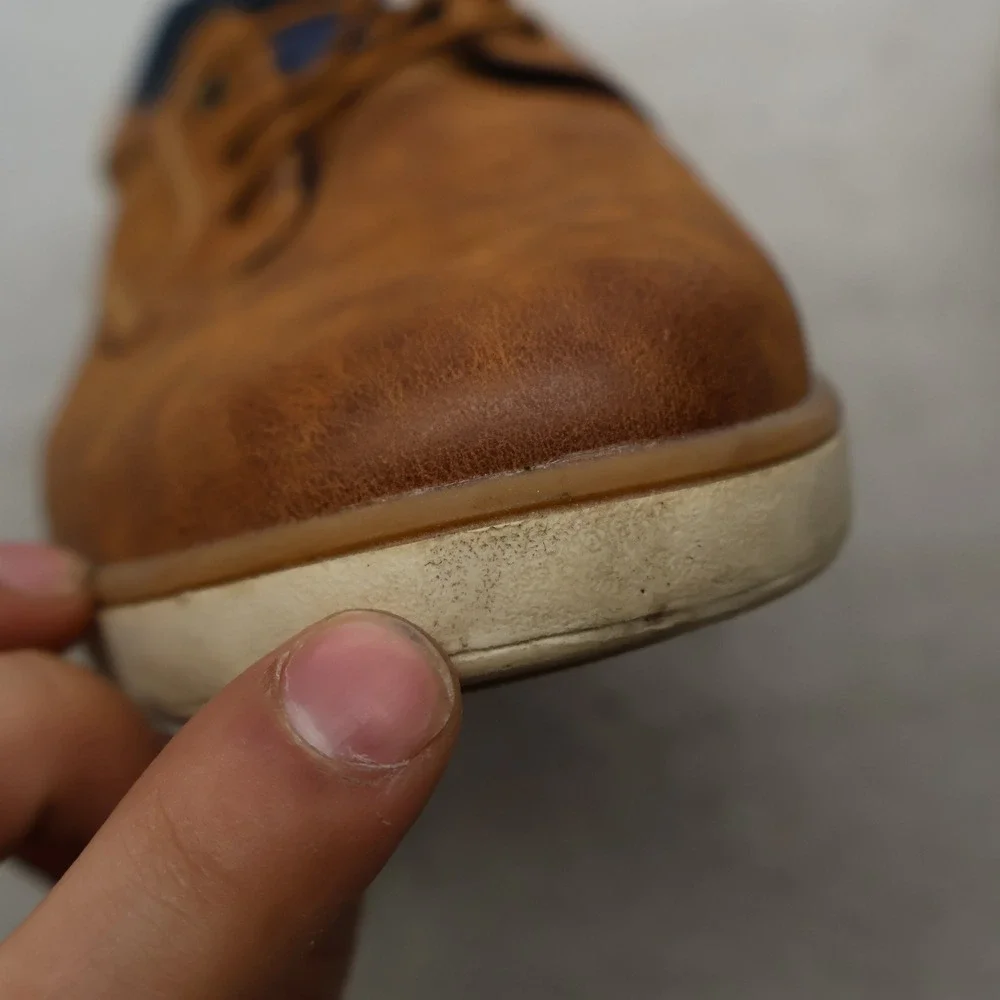Deer Stags Big Boys 7M Oxford Sneakers‎ Brwn Faux Leather Casual Walk Conrad JR